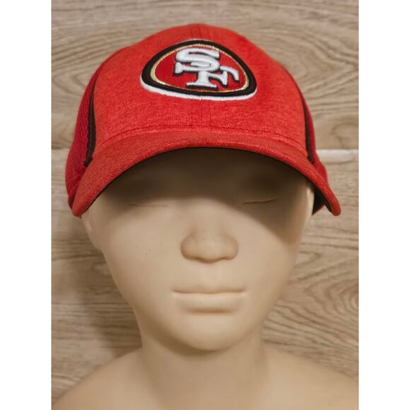 New Era Scarlet San Francisco 49ers 39THIRTY Flex Hat Cap Mens Large / XLarge - Picture 2 of 8